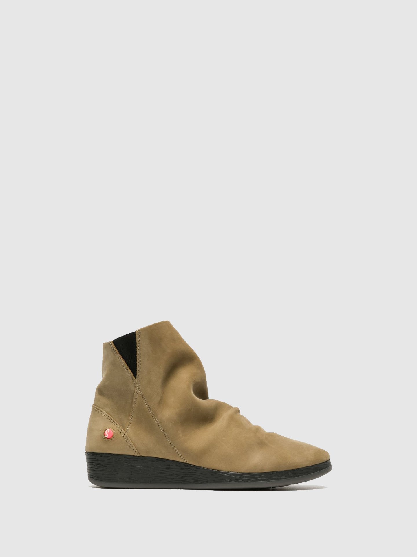 Softinos Tan Wedge Ankle Boots